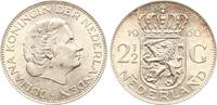 Niederlande 2,5 Gulden 1960 Juliana, 1948-1980 vz+ 28,00 EUR  zzgl. 10,00 EUR Versand