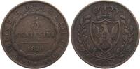 Sardinien 5 Centesimi Carlo Felice (1821-1831) -