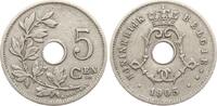Belgien 5 Centimes 1905 Leopold II., 1865-1909 ss