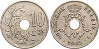 Belgien 10 Centimes 1905 Leopold II., 1865-1909 fvz