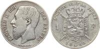 Belgien 1 Franc Leopold II., 1865-1909 -