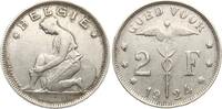 Belgien 2 Francs Albert I., 1909-1934 -