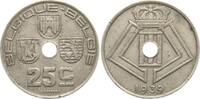 Belgien 25 Centimes Leopold III., 1934-1951 -