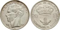 Belgien 20 Francs Leopold III., 1934-1951 -