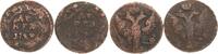 Russland Denga (1/2 Kopeke) Lot von 2 x 1 Denga -