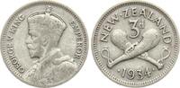 Neuseeland Threepence Georg V. -