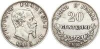 Italien 20 Centesimi Vittorio Emanuele II., 1861-1878 -