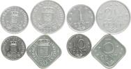 Niederländische Antillen div. Cent Lot von 4 Münzen -