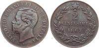 Italien 2 Centesimi Vittorio Emanuele II., 1861-1878 -