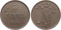 Finnland 5 Penniä Nikolaus II (Russland) -