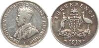 Australien Threepence Georg V. -