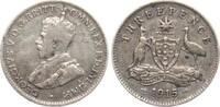 Australien Threepence Georg V. SELTENES JAHR -