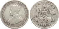 Australien Sixpence Georg V. besseres Jahr! -