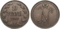 Finnland 10 Penniä Nikolaus II (Russland) -