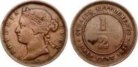 Strait Settlements 1/2 Cent Victoria -