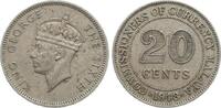 Malaya (British Borneo) 20 Cents Georg VI. -