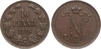 Finnland 10 Penniä Nikolaus II (Russland) -