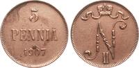 Finnland 5 Penniä Nikolaus II (Russland) -