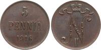 Finnland 5 Penniä Nikolaus II (Russland) -