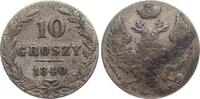 Polen 10 Groschen Nikolaus I, von Russland -