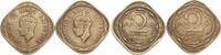 British-Indien 2 x 2 Annas Lot von 2 Münzen -