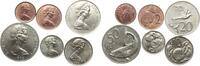 Cook Islands Elisabeth II., Lot von 6 Kleinmünzen -