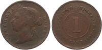 Strait Settlements One Cent Victoria 1837-1901 -