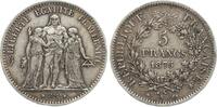 Frankreich 5 Francs 1875 A, Paris Herkulesgruppe fvz