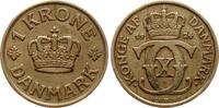 Dänemark 1 Krone 1924 Christian IX. fss