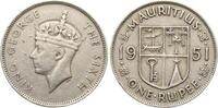 Mauritius 1 Rupie 1951 Georg V. (1938-1952) ss