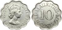 Mauritius 10 Cents 1978 Elisabeth II. (1952-2022) vz+