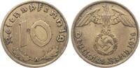 Deutschland, III. Reich 10 Pfennige 1938 A ss