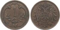 Österreich 1 Heller Franz Josef I., Haus Habsburg -