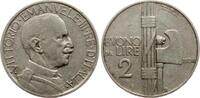 Italien 2 Lire Vittorio Emanuele III. -