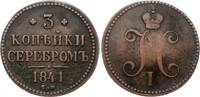 Russland 3 Kopeken Nikolaus I. (1825-1855) -