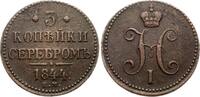 Russland 3 Kopeken Nikolaus I. (1825-1855) -
