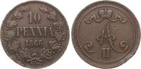 Finnland 10 Penniä Alexander II (Russland) -