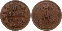 Finnland 10 Penniä Alexander II (Russland) -