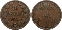 Finnland 10 Penniä Alexander II (Russland) -