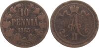 Finnland 10 Penniä Alexander II (Russland) -