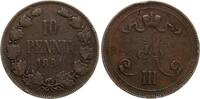Finnland 10 Penniä Alexander III. (Russland) -