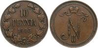 Finnland 10 Penniä Nikolaus II (Russland) -