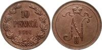 Finnland 10 Penniä Nikolaus II (Russland) -