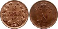 Finnland 10 Penniä Nikolaus II (Russland) -