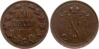 Finnland 10 Penniä Nikolaus II (Russland) -