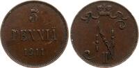 Finnland 5 Penniä Nikolaus II (Russland) -