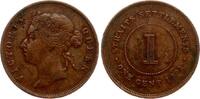 Strait Settlements One Cent Victoria 1837-1901 -