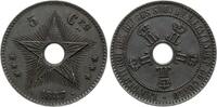5 Centimes 1887 Belgisch-Kongo Leopold II. vz+