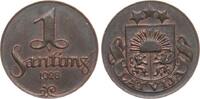 1 Santims 1928 Lettland seltenes Jahr vz