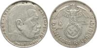 Deutschland, III. Reich 2 Mark 1939 D Paul von Hindenburg vz